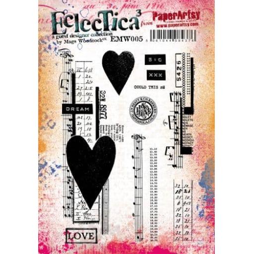 PaperArtsy - E³ Mags Woodcock 005 (A5 set, trimmed, on EZ)