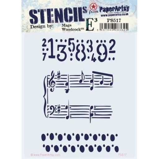 PaperArtsy -  PA Stencil 517 {EMW} size 16 x18cm