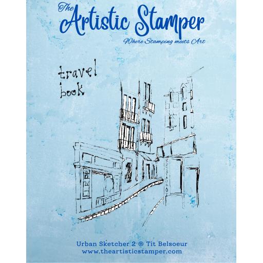 Urban Sketcher 2 © Tit Belsoeur (size A6 cut out & mounted on cling cushioning)