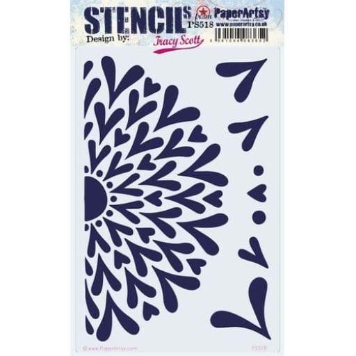 PaperArtsy -  PA Stencil 518 Large {Tracy Scott} size 16x24cm PRE ORDER