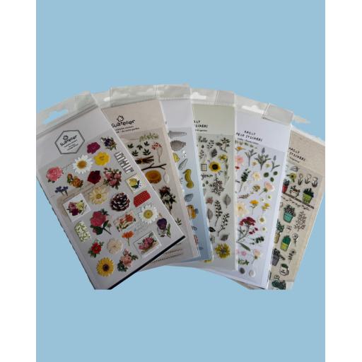 Suatelier Daily Deco Stickers - fragrance, flower letter, do some garden, the secret garden, vintage flower, & under the sea