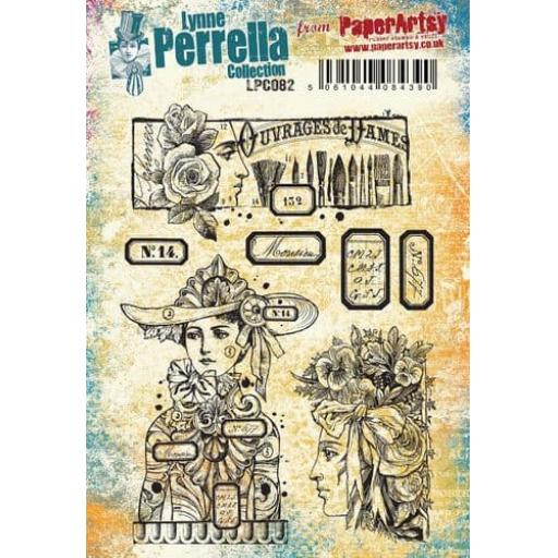 PaperArtsy - Lynne Perrella 082 (A5 set, cling-foam trimmed)