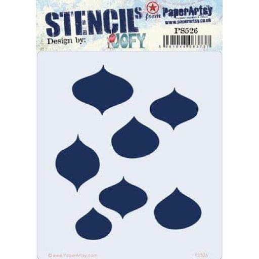 PaperArtsy -  PA Stencil 526 {JOFY}  regular size 6.5" x 7" (16 x18cm)