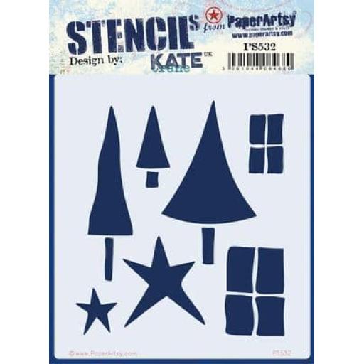 PaperArtsy - PA Stencil 532 Regular {Kate Crane}
