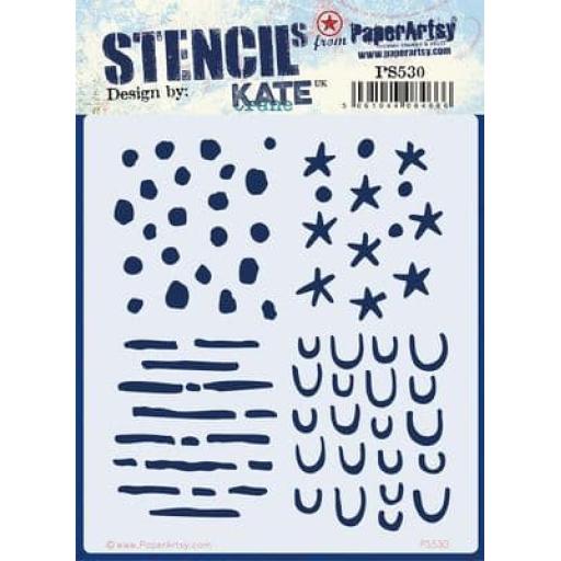 PaperArtsy - PA Stencil 530 Regular {Kate Crane}