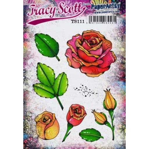 PaperArtsy - Tracy Scott 111 (A5 set, trimmed, on EZ)