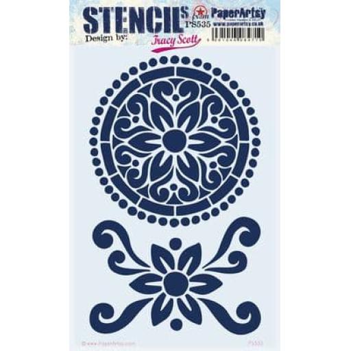 PaperArtsy - PA Stencil 535 Large {Tracy Scott}