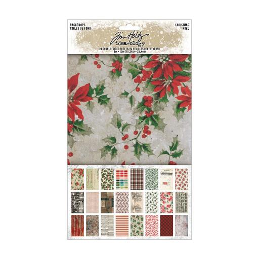 Tim Holtz Idea-ology - Backdrops (Christmas) PRE ORDER  ( due in 9th Oct)