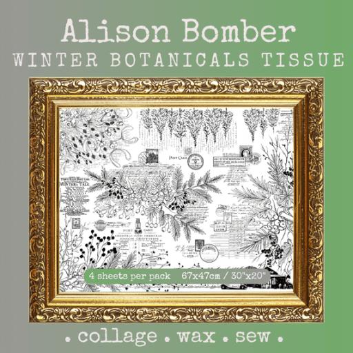 PaperArtsy - Printed Tissue 16 {Winter Bontanicals} PRE ORDER