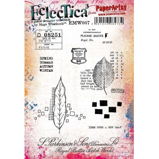 PaperArtsy - E³ Mags Woodcock 007 (A5 set, trimmed, on EZ)