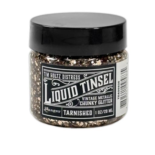 Tim Holtz® Distress Liquid Tinsels Chunky Glitter - Tarnished (1oz) PRE ORDER ( due 9th Oct)
