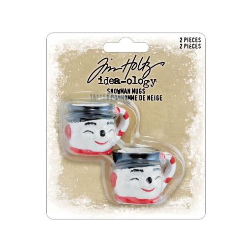 Tim Holtz Idea-ology - Snowman Mugs    PRE ORDER ( due in 9th Oct)